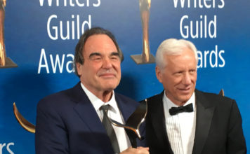 James Woods Presents Oliver Stone with the Laurel Award at the WGA Awards