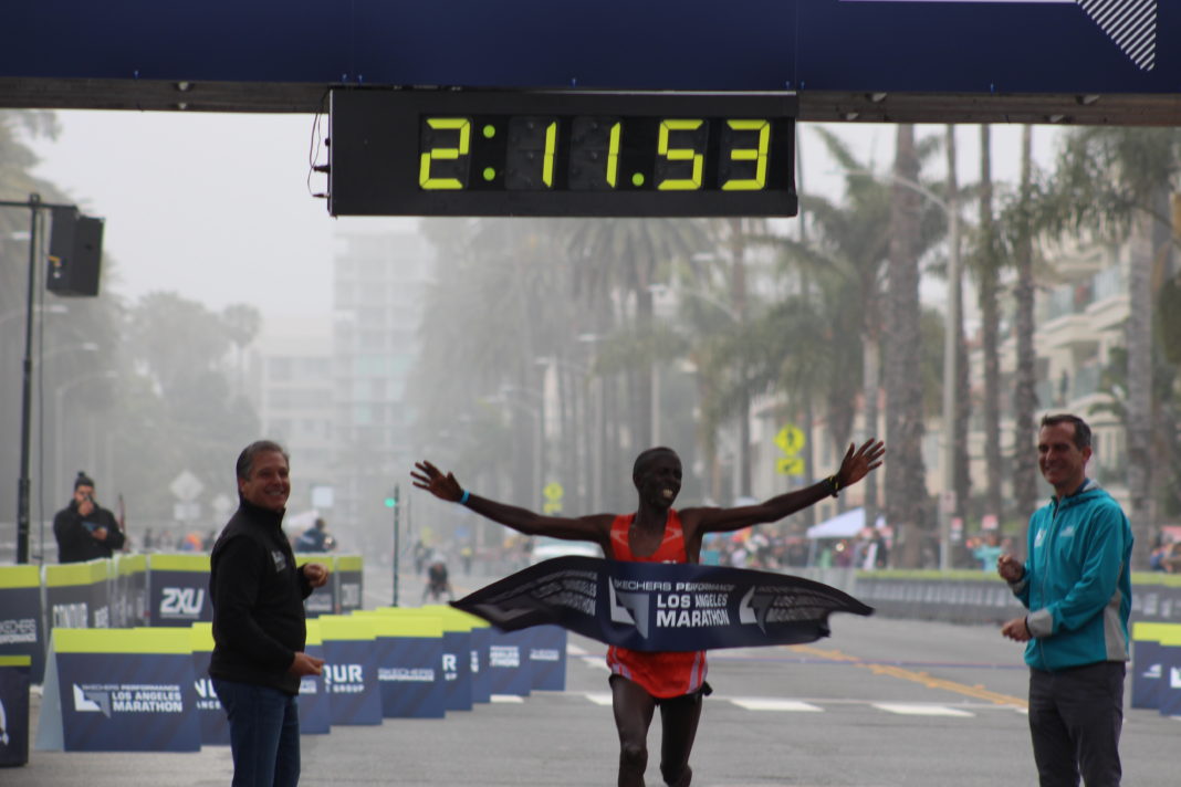 Elisha Barno - Winner of the 2017 LA Marathon Men's Division