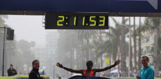 Elisha Barno - Winner of the 2017 LA Marathon Men's Division