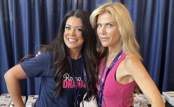 Actors, fans, and podcasters dazzle at RomaDrama Live! in West Palm Beach, Florida Sara Lunsford and Gabrielle Graf Palmer, co-founders of RomaDrama Live!