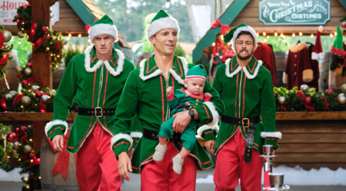 Op-Ed: ‘Three Wise Men and a Baby’ is the best Hallmark Christmas movie of 2022 Paul Campbell, Andrew Walker and Tyler Hynes in 'Three Wise Men and a Baby'