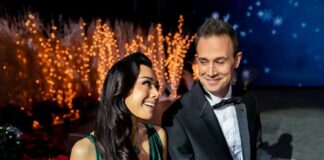 Aimee Garcia and Freddie Prinze Jr. in 'Christmas With You'