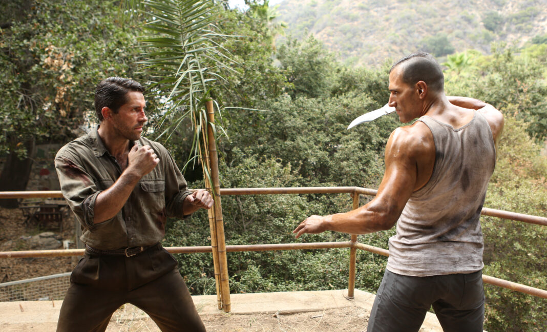 Scott Adkins and Marko Zaror in 'Savage Dog'