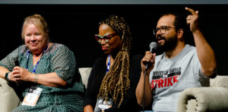 Inside the WGA Strike: Fueling Solidarity With Communal Anger, Production Quality Indifference with AI, and Fighting for Writers Rooms WGA Strike ATX TV Festival True Hollywood Talk