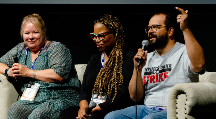 Inside the WGA Strike: Fueling Solidarity With Communal Anger, Production Quality Indifference with AI, and Fighting for Writers Rooms WGA Strike ATX TV Festival True Hollywood Talk