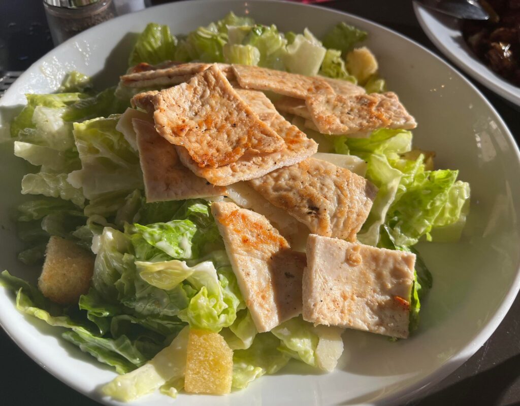 Caesar salad at Amici Trattoria