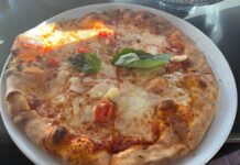 Restaurant Review: Amici Trattoria in Glendale, California Margherita Pizza at Amici Trattoria