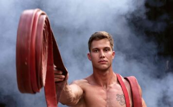 Australian Firefighters release 2024 Calendar, to support many charities American firefighter Caden Troy in the 2024 Australian Firefighters Calendar