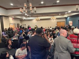 Dr. Khalilah Camacho-Ali and Bubba Almony host a Toy Drive in Salisbury, Maryland Photo Credit: Bubba Almony