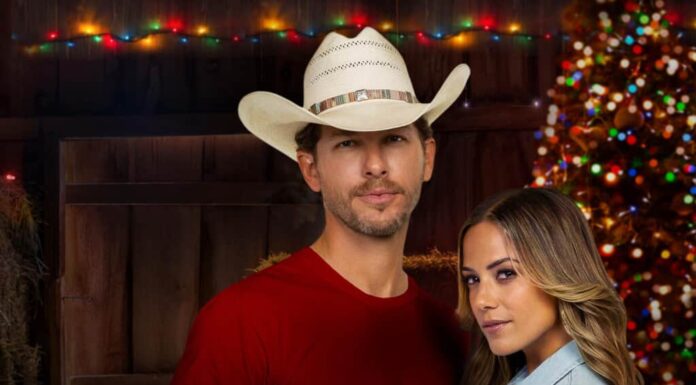 Op-Ed: ‘A Cowboy Christmas Romance’ is one of the best Lifetime holiday movies of 2023 Adam Senn and Jana Kramer in 'A Cowboy Christmas Romance'