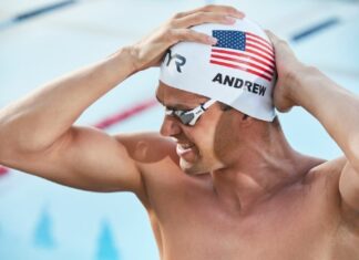 Michael Andrew wins the 50 meter freestyle at the 2024 TYR Pro Swim Series in Knoxville Michael Andrew