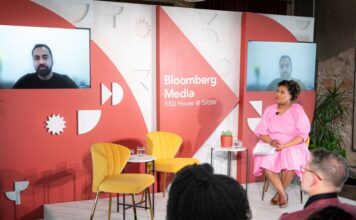 A New Narrative: Kal Penn Joins Bloomberg Green at SXSW 2023, Showcases Horrors of ‘Greenwashing’ Bloomberg Green ESG House with Kal Penn at SXSW 2023 in Austin, Texas