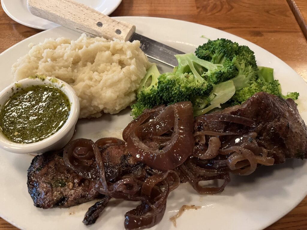 Flat Iron Steak at Hugo's