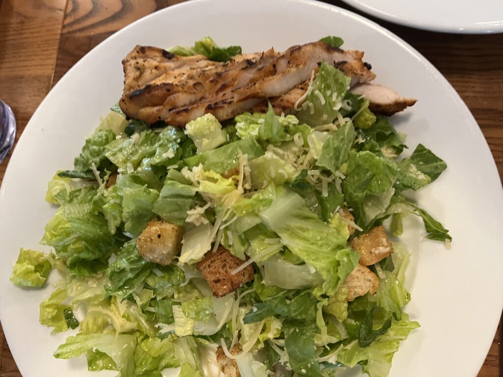 Caesar Salad with Chicken at Hugo's