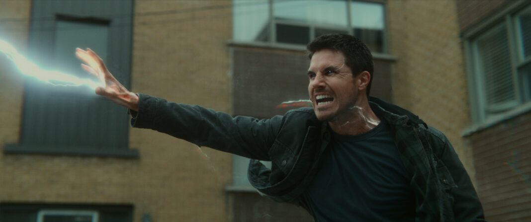 Robbie Amell as Connor in 'Code 8: Part II'