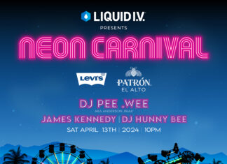 LIQUID I.V. PRESENTS NEON CARNIVAL IN ASSOCIATION WITH PATRÓN EL ALTO AND THE LEVI’S® BRAND