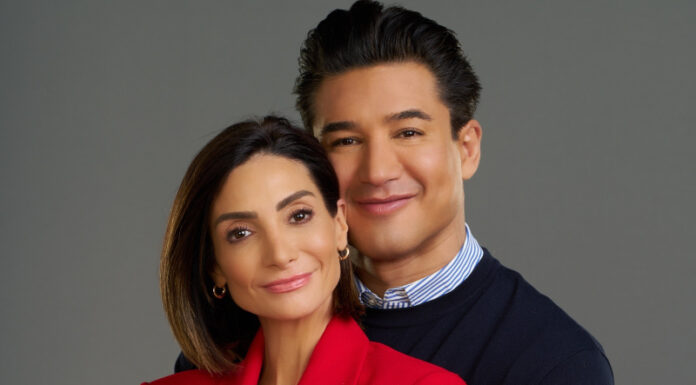 Mario Lopez and Courtney Lopez give us a glimpse into their new Great American Family movie Mario and Courtney Lopez