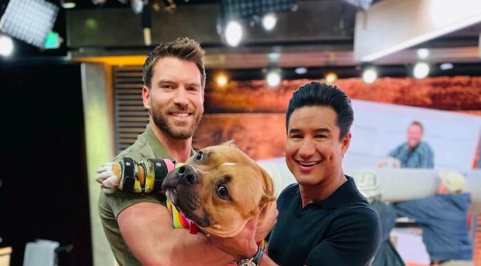 Review: Jesse Kove of ‘Cobra Kai’ and his dog Bubba are featured on ‘Access Hollywood’ Jesse Kove, Bubba and Mario Lopez
