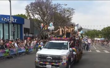 Mister Universe Organization is spotlighted in the 2024 WeHo Pride Parade Mister Universe Organization float at the 2024 WeHo Pride Parade