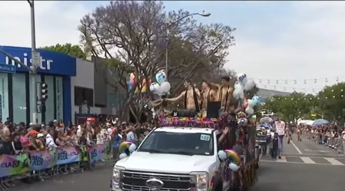 Mister Universe Organization is spotlighted in the 2024 WeHo Pride Parade Mister Universe Organization float at the 2024 WeHo Pride Parade