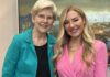 Wedding dress designer Hayley Paige Gutman testifies before Congress on noncompetes Senator Elizabeth Warren and Hayle Paige Gutman