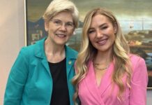 Wedding dress designer Hayley Paige Gutman testifies before Congress on noncompetes Senator Elizabeth Warren and Hayle Paige Gutman