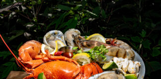 Psaraki is the quintessential Greek restaurant in Brooklyn to celebrate National Lobster Day Seafood Tower at Psaraki