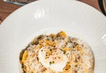 Celebrating ‘National Pasta Day’ at Blu on the Hudson in Weehawken, New Jersey Truffle Cacio e Pepe