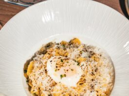 Celebrating ‘National Pasta Day’ at Blu on the Hudson in Weehawken, New Jersey Truffle Cacio e Pepe