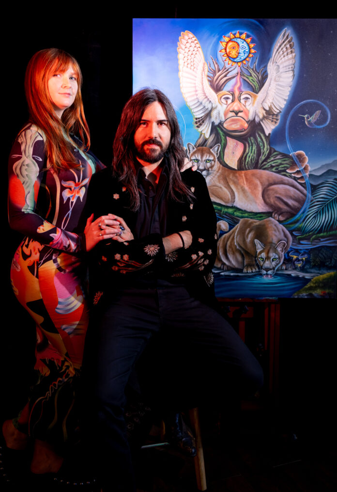 ArtUs Co Owners Juan and Rosemary Villegas at Hall of Mysteries ArtUs Co, Austin's visionary art gallery, debuts its newest contemplative art exhibition 'Hall of Mysteries' on Friday November 7, 2025 at The Arboretum.
