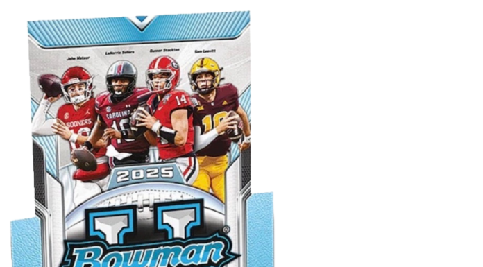 Is ‘Bowman U Chrome’ Worth It? I Opened Two Hobby Boxes to Find Out U Bowman Chrome Hobby Box containing professionally graded sports cards in protective slabs on a white background, representing card condition, rarity, and investment value.