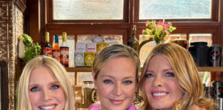 Lauralee Bell celebrates the 53rd anniversary of ‘The Young and The Restless’ with her castmates Lauralee Bell, Sharon Case and Michelle Stafford