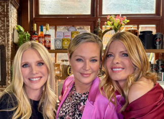 Lauralee Bell celebrates the 53rd anniversary of ‘The Young and The Restless’ with her castmates Lauralee Bell, Sharon Case and Michelle Stafford