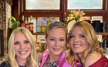 Lauralee Bell celebrates the 53rd anniversary of ‘The Young and The Restless’ with her castmates Lauralee Bell, Sharon Case and Michelle Stafford