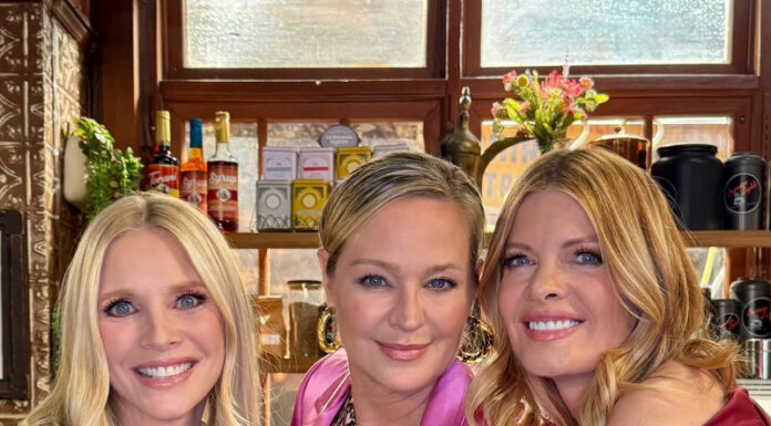 Lauralee Bell celebrates the 53rd anniversary of ‘The Young and The Restless’ with her castmates Lauralee Bell, Sharon Case and Michelle Stafford