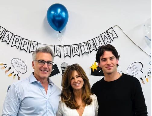 ‘Love Story’ actor Noah Fearnley finally meets Michael Bergin, the real-life person he portrays in hit series Michael Bergin, Joy, and Noah Fearnley