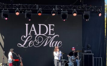 Jade LeMac Pulled Austin Toward Her, Effortlessly, at SXSW 2026 Jade LeMac performing live at Coca-Cola's Sips & Sounds festival (Day 2) at Auditorium Shores during SXSW 2026