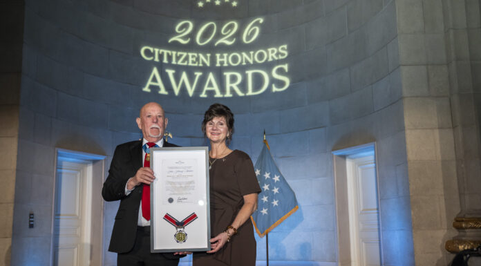 Johnny Wactor is posthumously honored by the Congressional Medal of Honor Society Scarlett Wactor accepting the award on Johnny's behalf