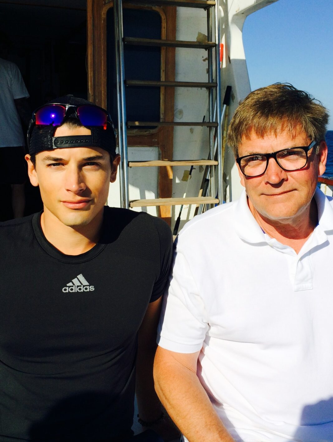 Andrew Gray and his father