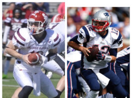 Craig Geoghan, ‘Finding Mr. Christmas’ Season 2 winner, would be a fitting choice to play Tom Brady someday Craig Geoghan and Tom Brady (side by side)