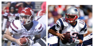 Craig Geoghan, ‘Finding Mr. Christmas’ Season 2 winner, would be a fitting choice to play Tom Brady someday Craig Geoghan and Tom Brady (side by side)