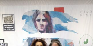 Angie Xidias talks about the #WeAreGreekWarriors social media campaign Photo Courtesy of the Hellenic Museum of Michigan
