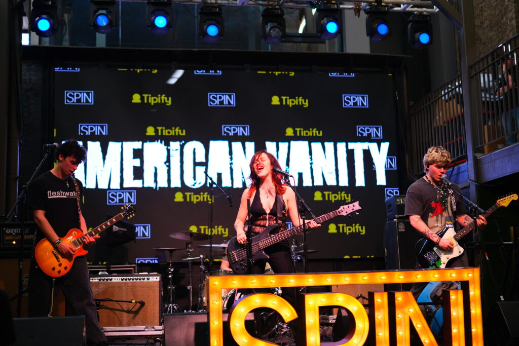 American Vanity performs at SPIN x Tipify showcase during SXSW 2026 in Austin, Texas.