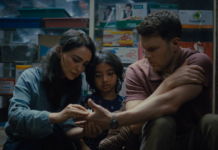 Review: Jake Lacy and Nazanin Boniadi are superb in ‘A Mosquito in the Ear’ Nazanin Boniadi and Jake Lacy in 'A Mosquito in the Ear'