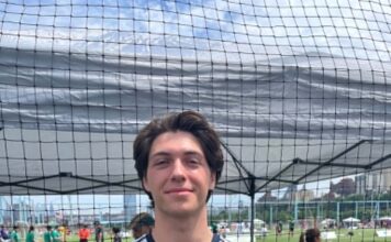 Jake Galluccio discusses being a part of the 2026 New York Film & Entertainment Soccer Tournament Jake Galluccio. Photo Credit: Markos Papadatos