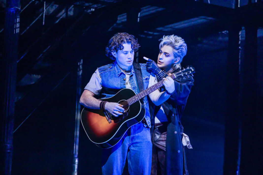 LJ Benet and Ali Louis Bourzgui in 'The Lost Boys' on Broadway LJ Benet and Ali Louis Bourzgui in 'The Lost Boys' on Broadway
