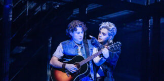 Review: ‘The Lost Boys’ musical takes flight on Broadway LJ Benet and Ali Louis Bourzgui in 'The Lost Boys' on Broadway