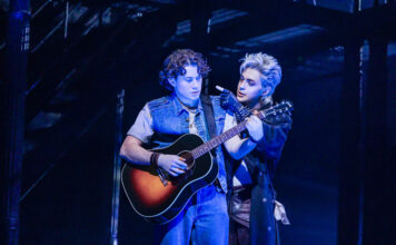 Review: ‘The Lost Boys’ musical takes flight on Broadway LJ Benet and Ali Louis Bourzgui in 'The Lost Boys' on Broadway