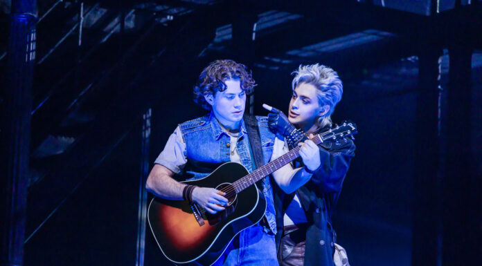 Review: ‘The Lost Boys’ musical takes flight on Broadway LJ Benet and Ali Louis Bourzgui in 'The Lost Boys' on Broadway