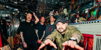 Chatting with rock band ME. at Amityville Music Hall in New York Rock band ME.